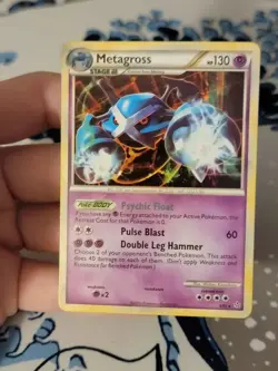 Pokemon TCG Metagross Holo Rare Card 4/95 HGSS Unleashed LP Card - Image 1