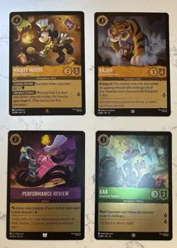 11x Lorcana Whispers In The Well Foil Card Lot - includes Rares & one Super Rare - Image 2