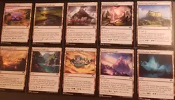 MTG Full Landscape Cycle, NM, Modern Horizons 3, Sacrifice Search Basic Cycling - Image 1