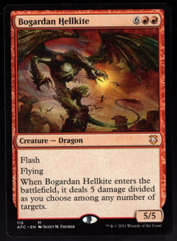 Bogardan Hellkite 115 Mythic Non Foil Forgotten Realms Magic TCG NM - Image 1