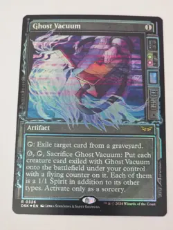 MTG - Ghost Vacuum Showcase FOIL- Duskmourn of Horror - Image 1