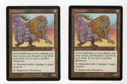 Masticore x2 2x 1999 Urza's Destiny Colorless Rare Artifact Creature MTG LP AZ5 - Image 1
