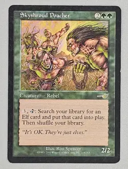 MTG Magic the Gathering Skyshroud Poacher (119/143) Nemesis LP - Image 1