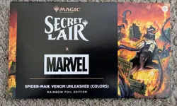 MTG Magic Secret Lair Spiderman: Venom Unleashed (Colors) Rainbow Foil Sealed - Image 1