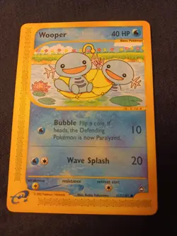Pokemon Wooper 117/147 Aquapolis Set Regular LP - Image 1