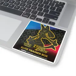 Elite Trainer ETB Crown Zenith Pokemon TCG SEALED Square Stickers - Image 1