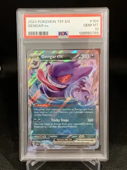 Pokemon TCG Gengar EX Double Rare Temporal Forces 104/162 PSA 10 - Image 1