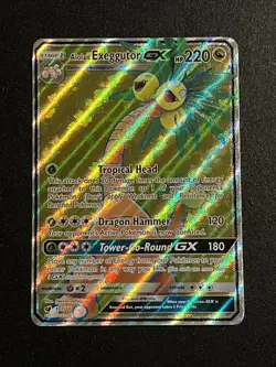 Alolan Exeggutor GX 107/111 S&M Crimson Invasion Holo UR LP Pokemon Card 2017 - Image 1