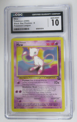 2000 Pokemon Black Star Promos Mew #8 Pokemon League CGC 10 Gem Mint - Image 1