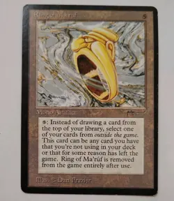 MTG: Magic Arabian Nights - Ring of Ma'ruf Rare Card - Image 1