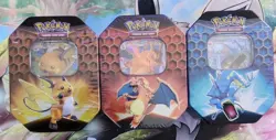 Hidden Fates Tins Set Of 3 Charizard Gyrados And Raichu 2019 Pokemon Set SEALED! - Image 1