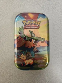 Pokemon TCG *Vibrant Paldea Mini Tin* *Leafeon & Arboliva* Brand New And Sealed - Image 1