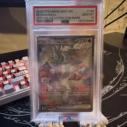 Pokemon 2025 Reshiram ex 166/086 SIR White Flare GEM MINT PSA 10 - Image 1