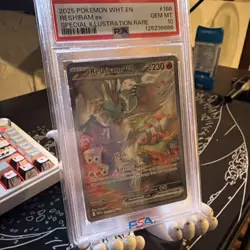 Pokemon 2025 Reshiram ex 166/086 SIR White Flare GEM MINT PSA 10 - Image 3