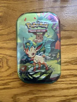 Pokemon TCG: Prismatic Evolutions Mini Tin *Leafeon* New, Sealed, Ships Now! - Image 1
