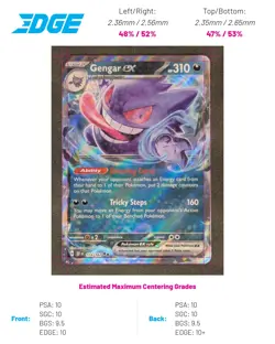 Gengar ex - 104/162 Pokemon TCG Double Rare SV05: Temporal Forces Near Mint - Image 1