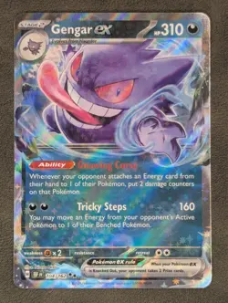 Gengar ex - 104/162 Pokemon TCG Double Rare SV05: Temporal Forces Near Mint - Image 2