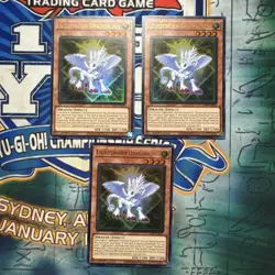 Yugioh! Lightsworn Dragonling LEDE-EN023 x3 Playset Ultra Rare 1st Edition NM - Image 1