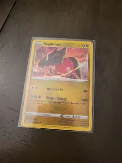 Regidrago 124/203 Cosmos Holo Rare Pokemon Card Evolving Skies 2021 NM - Image 1