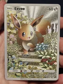 Eevee Pokemon TCG Pocket Eevee Grove Custom Textured Fanart Card - Image 2