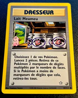 French Moo-Moo Milk Lait Meumeu 101/111 LP Neo Genesis Pokemon Card! - Image 1