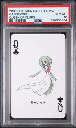 PSA 10 GEM MINT 2003 POKEMON SAPPHIRE VERSION PLAYING CARDS GARDEVOIR - Image 1
