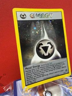 Pokemon - Metal Energy HOLO - Neo Genesis 19/111 English SWIRL MP Foil TCG Card - Image 2