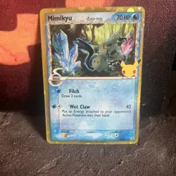 Pokemon Card Mimikyu SWSH136 Delta Species 25th Celebrations Black Star Promo - Image 1