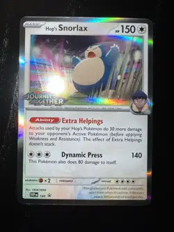 Hop's Snorlax - SVP 184 (Prerelease) Scarlet & Violet Promo Cards Holo - Image 1