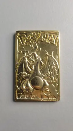 Pokemon Charizard 1999 Burger King 23K Gold Card - Image 1