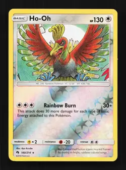 Ho-Oh 160/214 LP Lost Thunder English Pokemon Card TCG - Image 1