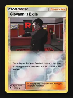 Giovanni's Exile 174/214 Unbroken Bonds English Pokemon Card TCG - Image 1