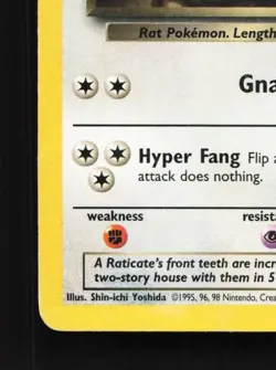 Dark Raticate 51/82 HP Team Rocket English Pokemon Card TCG - Image 2