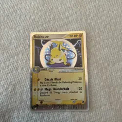 Pokemon TCG Raichu EX Sandstorm Holo Card 98/100 Ultra Rare LP-NM Condition - Image 1
