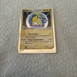 Pokemon TCG Raichu EX Sandstorm Holo Card 98/100 Ultra Rare LP-NM Condition - Image 2