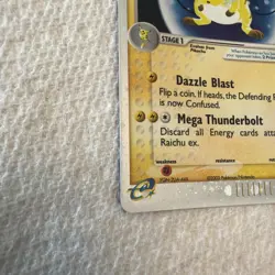 Pokemon TCG Raichu EX Sandstorm Holo Card 98/100 Ultra Rare LP-NM Condition - Image 3