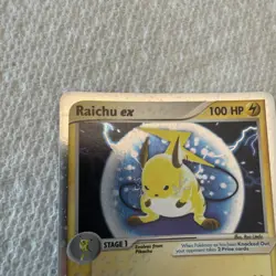 Pokemon TCG Raichu EX Sandstorm Holo Card 98/100 Ultra Rare LP-NM Condition - Image 5