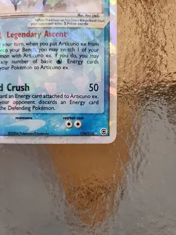 Pokemon TCG Articuno EX Holofoil Card FireRed LeafGreen, Secret Rare, 114/112 - Image 3