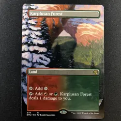 Karplusan Forest - Borderless - Dominaria United #379 MTG Magic The Gathering - Image 1