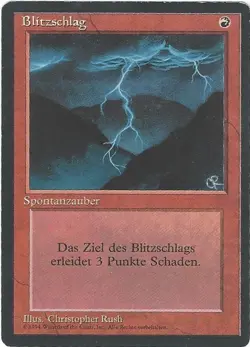 TCG MtG 191 FBB Deutsch Limitiert 3rd Blitzschlag / Lightning Bolt - Image 1