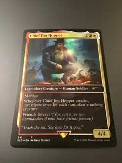 MTG Secret Lair x Stranger Things #341 Chief Jim Hopper Foil - Image 1