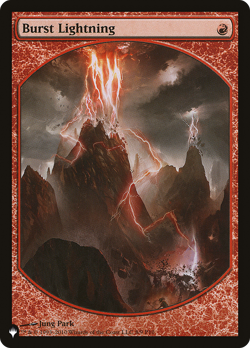 Burst Lightning (Player Rewards Textless The List) Promo PLD CARD ABUGames - Image 1