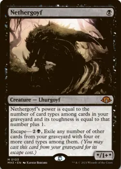 MTG Nethergoyf Normal NM Modern Horizons 3 Magic 103 - Image 1