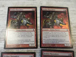 4x FOIL Keldon Marauders - Fire & Lightning Deck - NM - English - OOP MTG - Image 2