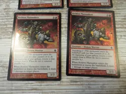 4x FOIL Keldon Marauders - Fire & Lightning Deck - NM - English - OOP MTG - Image 3