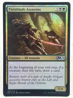Twinblade Assassins NM* FOIL Core Set 2021 ENGLISH 226/274 mtg -UnltdCards - Image 1