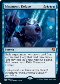 Mnemonic Deluge Commander Legends PLD Mythic Rare MAGIC GATHERING CARD ABUGames - Image 1