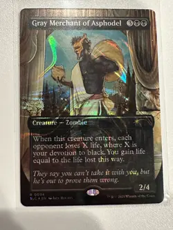 Halo Foil Gray Merchant Of Asphodel Secret Lair - Image 1