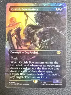 Orcish Bowmasters (Borderless) Universes Beyond: the Lord of the Rings Foil MTG - Image 1