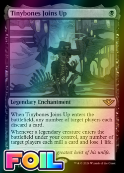 x1 Tinybones Joins Up OTJ MTG 108 FOIL RARE M/NM 1x - Image 1